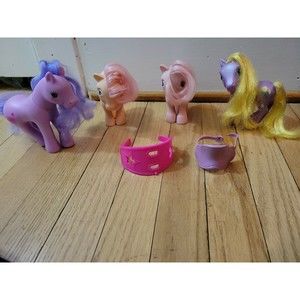 My Little Pony Lot Vintage G1 Peachy Cotton Candy G3 Daisy Jo saddle MLP